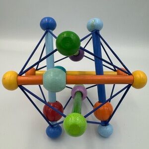 Manhattan Toy Skwish Classic Wooden Baby Rattle Montessori Toy